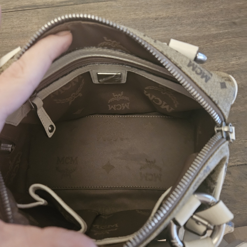 MCM Munchen Mini Bowler Bag - Picture 13 of 16